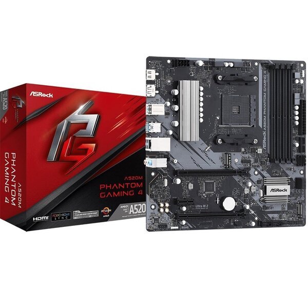 

Материнcкая плата ASRock A520M PHANTOM GAMING 4 sAM4