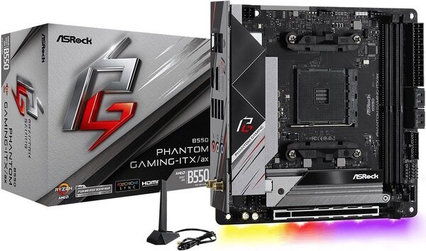 

Материнcкая плата ASRock B550 PHANTOM GAMING-ITX / AX sAM4