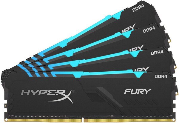 

Память для ПК Kingston DDR4 3200 64GB KIT (16GBx4) HyperX Fury RGB (HX432C16FB4AK4/64)