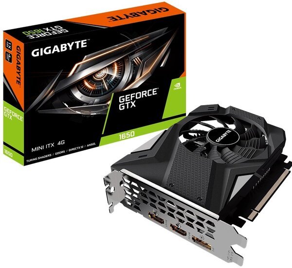 

Видеокарта GIGABYTE GeForce GTX1650 4GB GDDR5 (GV-N1650IX-4GD)