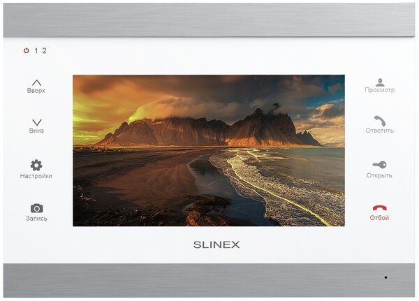 

Комплект видеодомофона Slinex SL-07IPHD Silver White + Вызывная панель Slinex ML-20HD Silver Black (SL-07IPHD_S/W+ML-20H