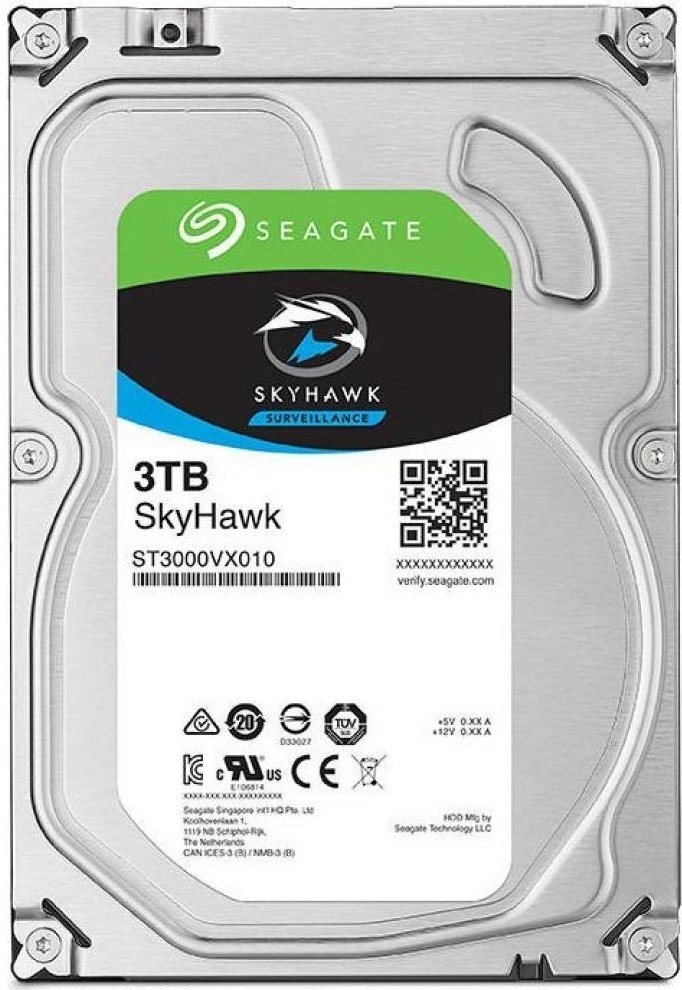 Акція на Жесткий диск внутренний SEAGATE SkyHawk 3.5" SATA 3.0 3TB 5400 256MB (ST3000VX009) від MOYO