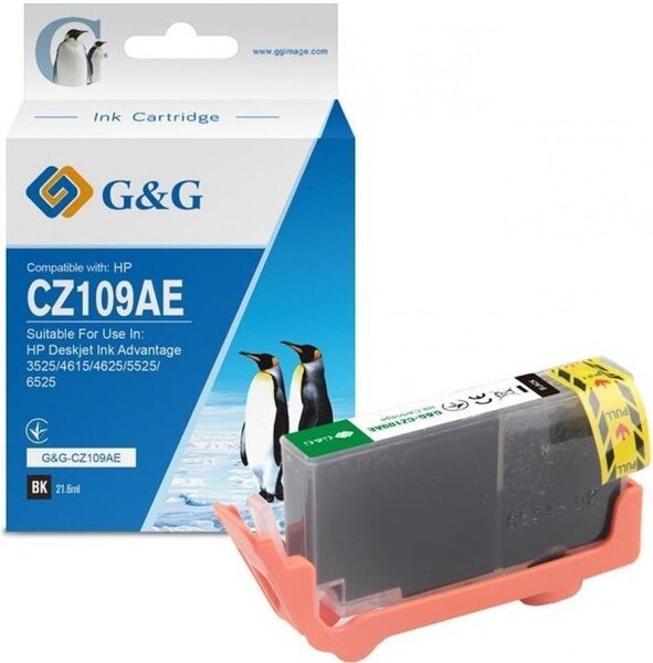 

Картридж G&G для HP No.655 DJ 4615/4625/3525/5525 Black (G&G-CZ109AE)