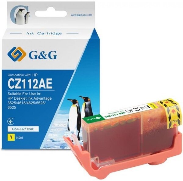 

Картридж G&G для HP No.655 DJ 4615/4625/3525/5525 Yellow (G&G-CZ112AE)