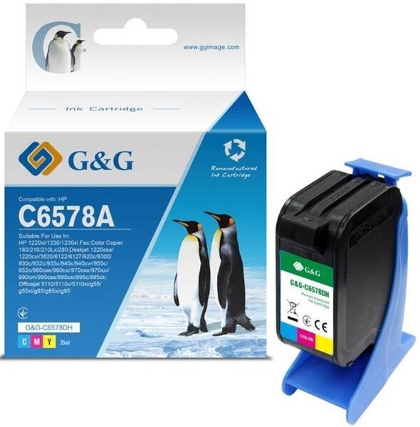

Картридж G&G для HP No.78 DJ970 color, 19ml (G&G-C6578DH)