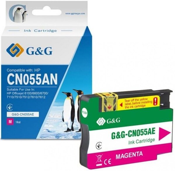 

Картридж G&G для HP No.933 XL OJ 6700/7612 Premium Magenta (G&G-CN055AE)