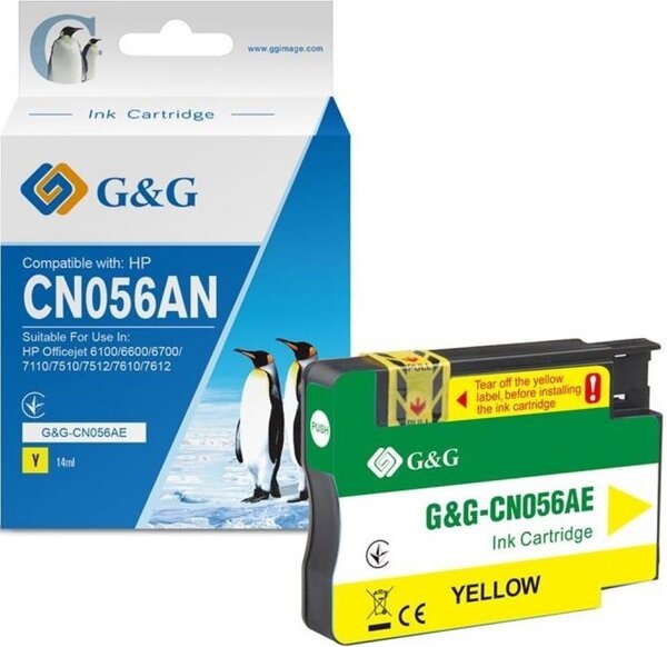 

Картридж G&G для HP No.933 XL OJ 6700/7612 Premium Yellow (G&G-CN056AE)