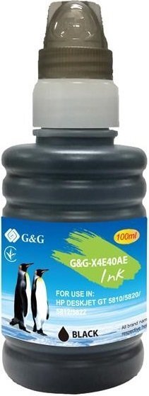 

Контейнер с чернилами G&G для HP GT51XL DJ 5810/5820, Ink Tank 115/315/319/410/415/419 Black (6000 стр) (G&G-X4E40AE)