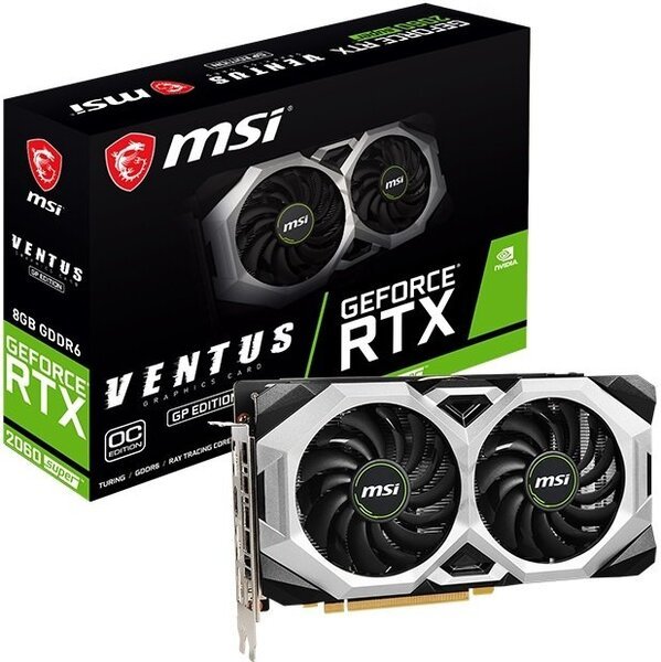 

Видеокарта MSI GeForce RTX2060 6GB GDDR6 VENTUS GP OC (GF_RTX2060_VENTUS_GP_OC)
