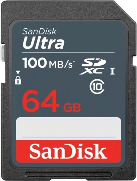 

Карта памяти SANDISK SDXC 64GB Class 10 UHS-I R100MB/s Ultra Lite (SDSDUNR-064G-GN3IN)