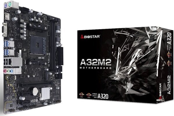 

Материнская плата Biostar A32M2 sAM4 A320 2xDDR4 HDMI-VGA mATX