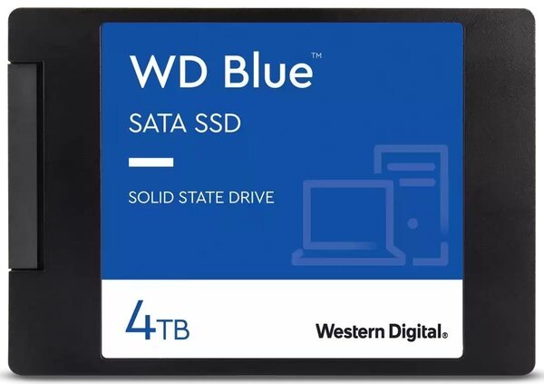 

SSD накопитель WD Blue 4TB 2.5" SATA TLC (WDS400T2B0A)