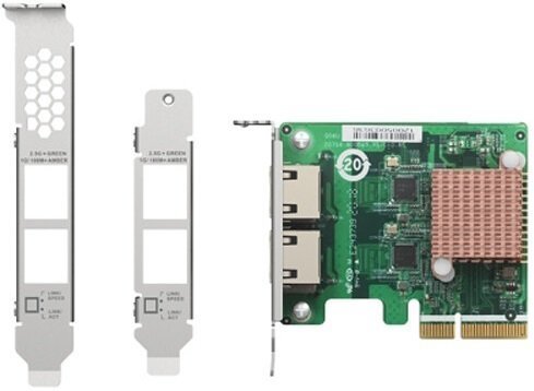 

Сетевая карта QNAP Dual-port 2.5 GbE RJ45 network expansion