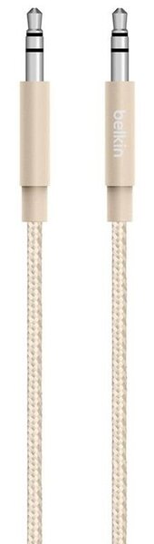 

Кабель Belkin jack 3.5mm - jack 3.5mm Premium 1.2m gold (AV10164BT04-GLD)