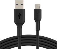 Кабель Belkin USB-A - MicroUSB, PVC, 1m, black