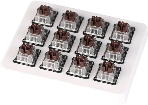 

Набор механических переключателей KEYCHRON LK Optical Switch with Holder Set 12Pcs/Set Brown (Z10_KEYCHRON)