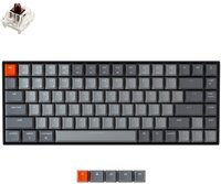 Клавиатура KEYCHRON K2 84 keys, Gateron Brown, White LED, Black (A3_KEYCHRON)