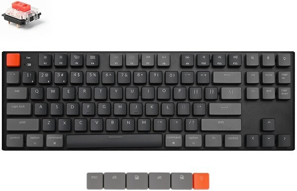 

Клавиатура KEYCHRON K1 87 keys, Gateron RED, RGB, Black (M1_KEYCHRON)