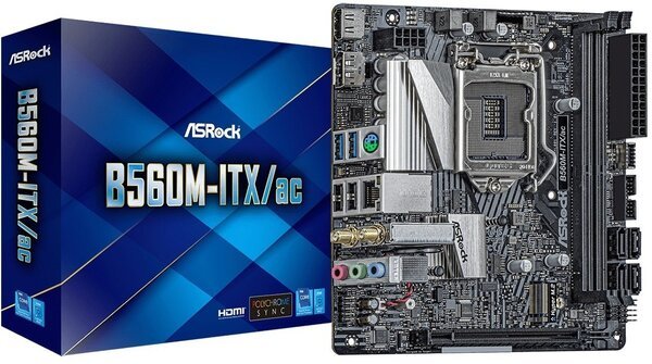 

Материнская плата ASRock B560M-ITX/AC (B560M-ITX/AC)