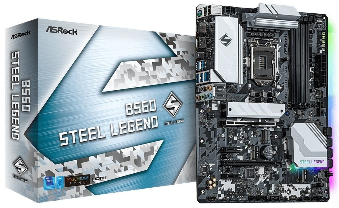

Материнcкая плата ASRock B560 STEEL LEGEND (B560_STEEL_LEGEND)