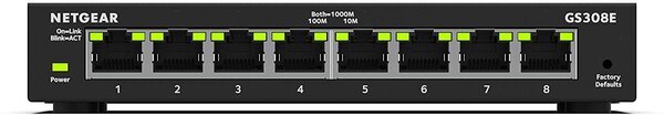 

Коммутатор NETGEAR GS308E 8xGE, управляемый L2