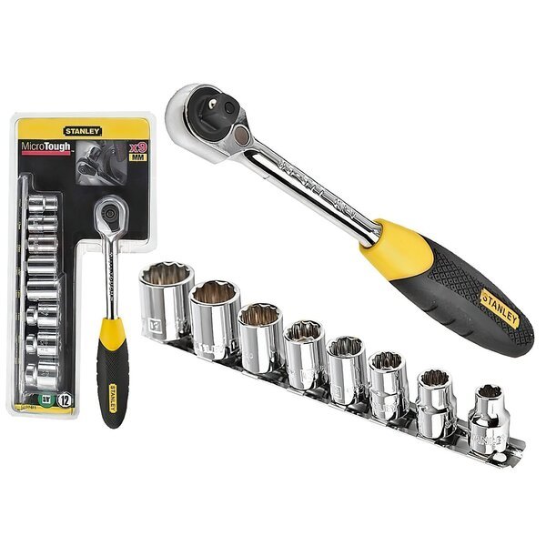 

Набор головок Stanley "MicroTough", 1/4", 4-13мм, 10 шт.