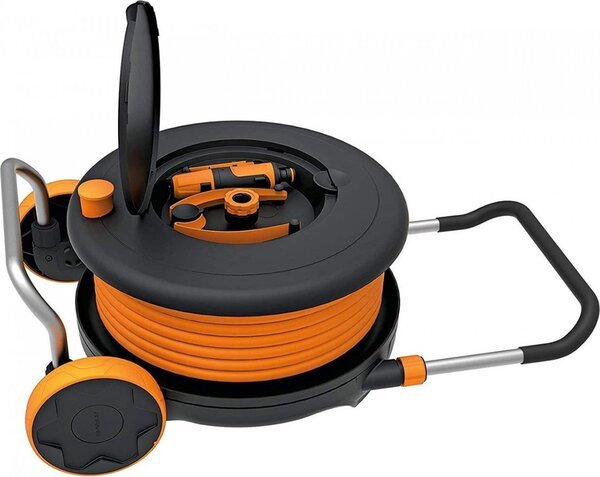 

Катушка со шлангом (13мм) 20м с набором аксессуаров Watering M Fiskars