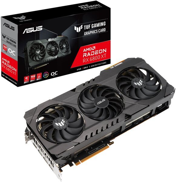 

Видеокарта ASUS Radeon RX 6800 XT 16GB GDDR6 TUF OC Gaming (TUF-RX6800XT-O16G-GAM)