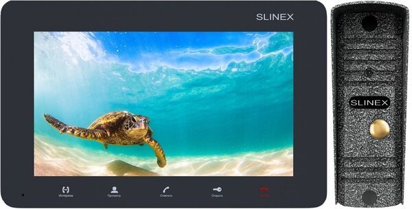 

Комплект видеодомофона Slinex SM-07M Grafit + Панель Slinex ML-16HR Antique