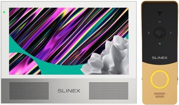 

Комплект видеодомофона Slinex Sonik 7 White + Панель Slinex ML-20HD Gold Black