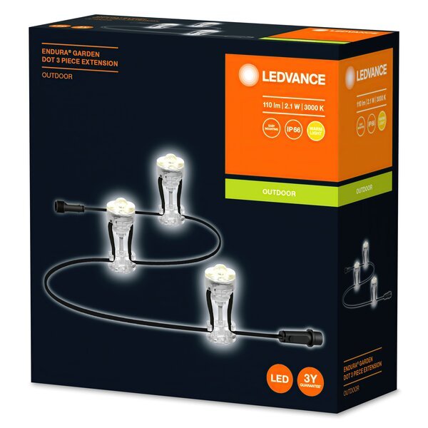 

Светодиодный струнный светильник 2.1 Вт 3x ledvance endura garden dot 4058075478510 прозрачный 1 шт.