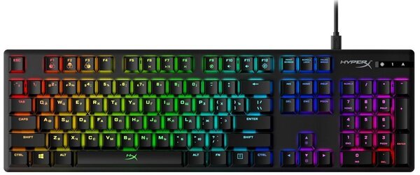 

Игровая клавиатура HyperX Alloy Origins Aqua USB RGB US Black (HX-KB6AQX-US)