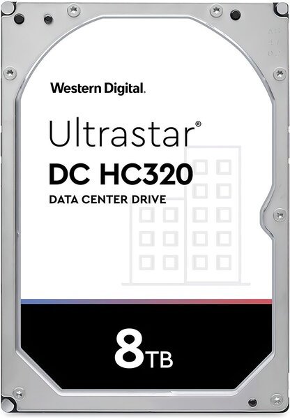

Жесткий диск WD Ultrastar 3.5" SATA 3.0 8TB 7200 256MB DC HC320 (HUS728T8TALE6L1) (0B36410)