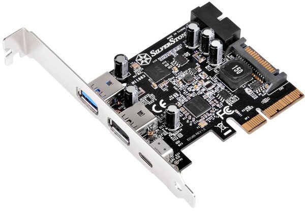 

Плата-адаптер PCIe x2 USB 3.1 Type-C + Type-A SST-ECU05