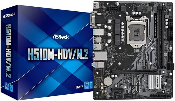 

Материнская плата ASRock H510M-HDV/M.2 (H510M-HDV/M.2)