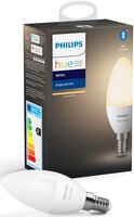 Умная лампа Philips Hue E14, 5.5W(40Вт), 2700K, White, Bluetooth, диммируемая