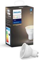 Розумна лампа Philips Hue GU10, 5.2W(57Вт), 2700K, White, Bluetooth, з регулюванням яскравості світла