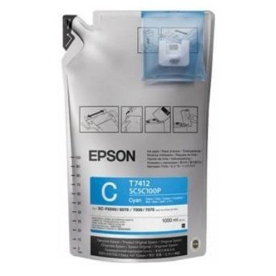 

Чернила EPSON SC-F6000/7000 UltraChrome DS Cyan 1Lx6packs (C13T741200)