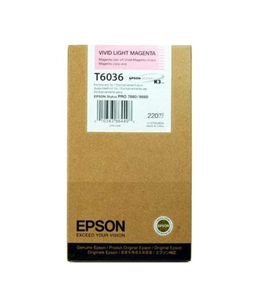 

Картридж струйный EPSON StPro 7880/9880 vivid light magenta, 220мл. (C13T603600)