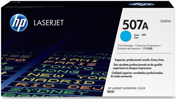 Акція на Картридж лазерный HP LaserJet Enterprise 500 Color M551n/ 551dn/551xh cyan (CE401A) від MOYO