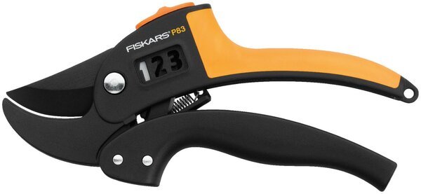 

Секатор контактный с храповым механизмом PowerStep Fiskars P83, 19 см, 140г