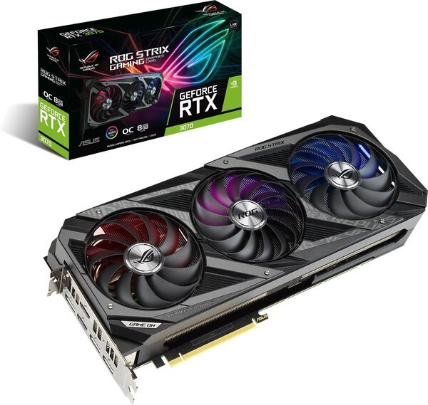 

Видеокарта ASUS GeForce RTX3070 Ti 8GB GDDR6 STRIX GAMING OC (STRIX-RTX3070TI-O8G-GAM)