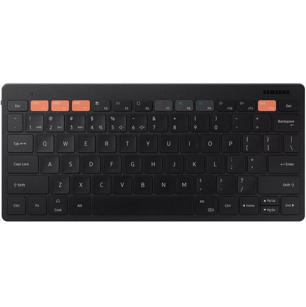 Акція на Беспроводная клавиатура Samsung Smart Keyboard Trio 500 Black (EJ-B3400BBRGRU) від MOYO