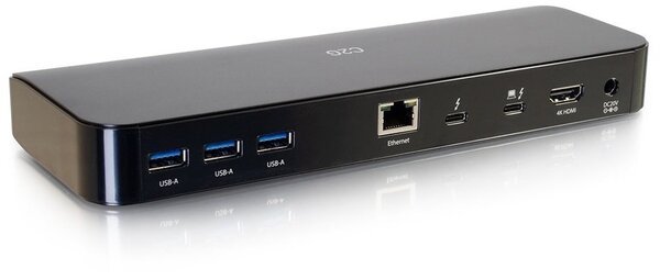 Акція на Док станция C2G USB-C Thunderbolt 3 HDMI, Ethernet, USB, SD, mini jack, Power Delivery до 60W (C2G80933) від MOYO