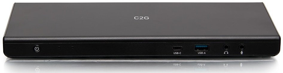 Акція на Док станция C2G USB-C на HDMI, DP, Ethernet, USB, mini jack, Power Delivery до 85W (C2G80925) від MOYO