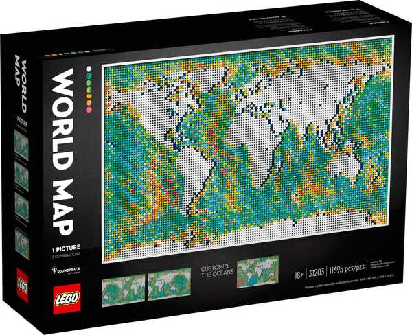 

LEGO 31203 ART Карта мира