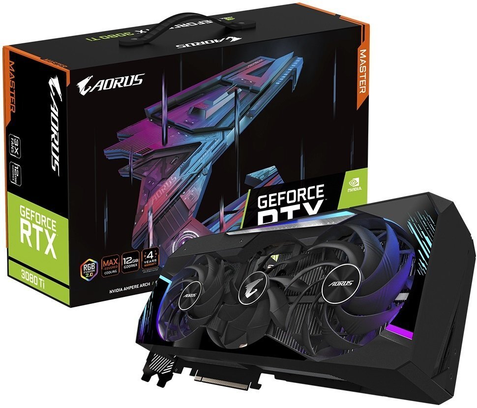 

Видеокарта GIGABYTE GeForce RTX3080 Ti 12GB GDDR6 AORUS M (GV-N308TAORUSM-12GD)