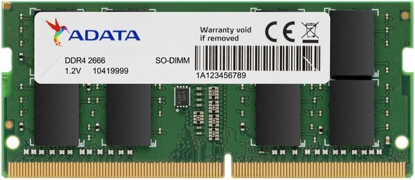

Память для ноутбука ADATA DDR4 2666 16GB SO-DIMM (AD4S266616G19-SGN)