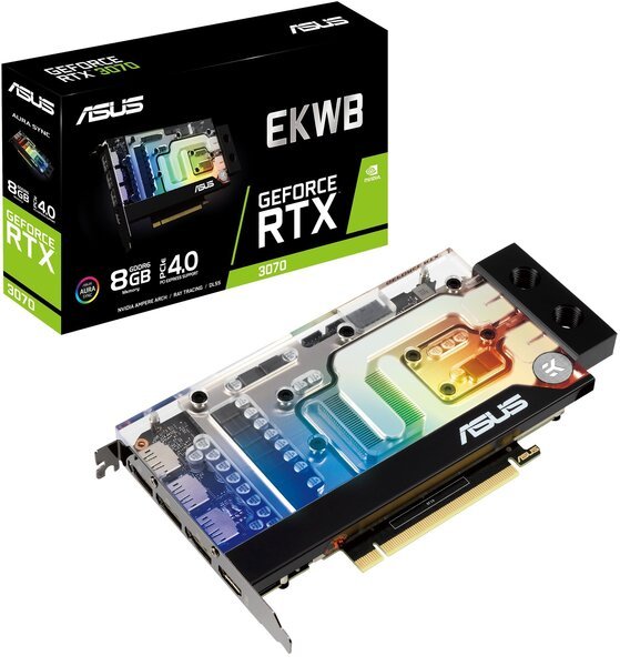 

Видеокарта ASUS GeForce RTX3070 8GB GDDR6EK (RTX3070-8G-EK)