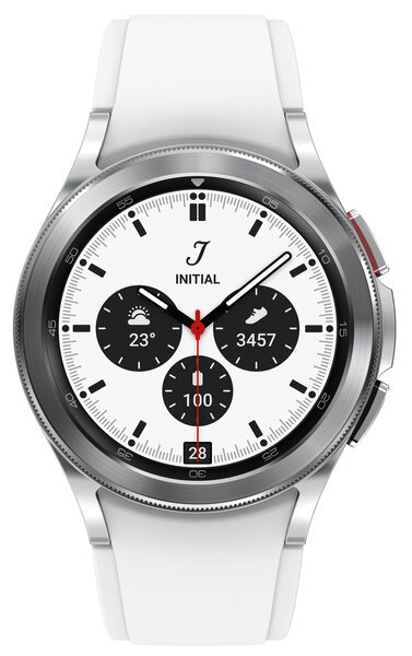 Акція на Смарт-часы Samsung Galaxy Watch4 Classic 42mm Silver (SM-R880NZSASEK) від MOYO